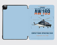 Thumbnail for Leonardo AW169 design on light blue ipad tablet case