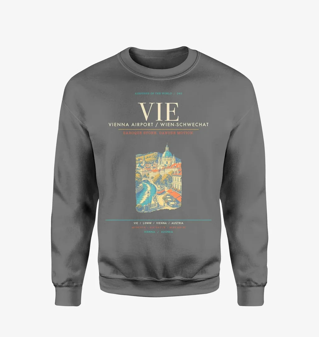 Vienna Airport VIE Sweatshirt - Gray