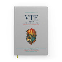 Thumbnail for Wattay International Airport Vientiane (VTE) design on light gray notebook