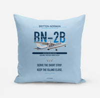 Thumbnail for Britten-Norman BN-2B-26 Islander design on light blue pillow