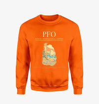 Thumbnail for Paphos International Airport (PFO) design on orange sweatshirt