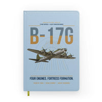 Thumbnail for B-17G Flying Fortress design on light blue notebook