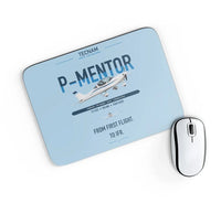 Thumbnail for Tecnam P-Mentor design on light blue rectangle mouse pad