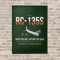 Thumbnail for RC-135S Cobra Ball vertical canvas print - framed - dark green background