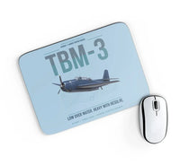 Thumbnail for TBM-3 Avenger design on light blue rectangle mouse pad