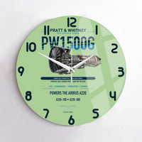 Thumbnail for PW1500G design on light green no frame wall clock