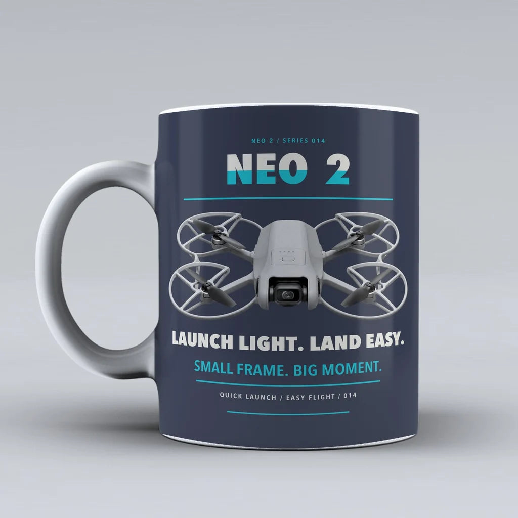 Neo 2 Mug design on dark blue dji