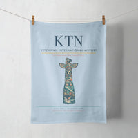 Thumbnail for Ketchikan International Airport (KTN) design on light blue towel