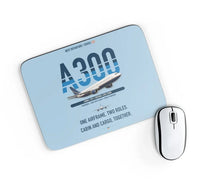 Thumbnail for Airbus A300C4-203 design on light blue rectangle mouse pad