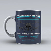 Thumbnail for Commander 3XL Mug design on dark blue draganfly