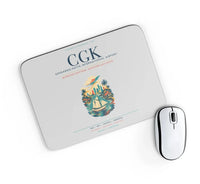 Thumbnail for Jakarta Soekarno-Hatta International Airport (CGK) design on light gray rectangle mouse pad