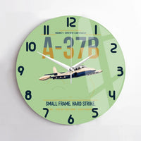 Thumbnail for A-37B Dragonfly design on light green no frame wall clock