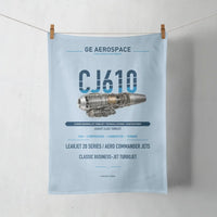 Thumbnail for CJ610 design on light blue towel