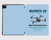 Thumbnail for DJI Matrice 30 design on light blue ipad tablet case
