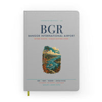 Thumbnail for Bangor International Airport (BGR) design on light gray notebook