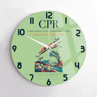Thumbnail for Casper–Natrona County International Airport (CPR) design on light green no frame wall clock