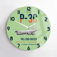 Thumbnail for P-3C Orion design on light green no frame wall clock
