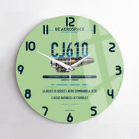 Thumbnail for CJ610 design on light green no frame wall clock