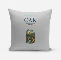 Thumbnail for Akron-Canton Airport (CAK) design on light gray pillow