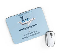 Thumbnail for Cessna Citation X+ design on light blue rectangle mouse pad