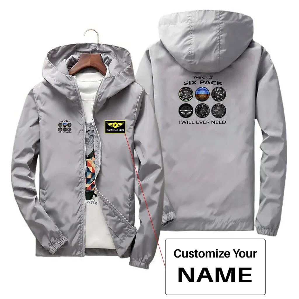 Customisable Only Six Pack I Will Windbreaker - view 5