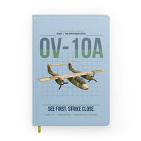 Thumbnail for OV-10A Bronco design on light blue notebook