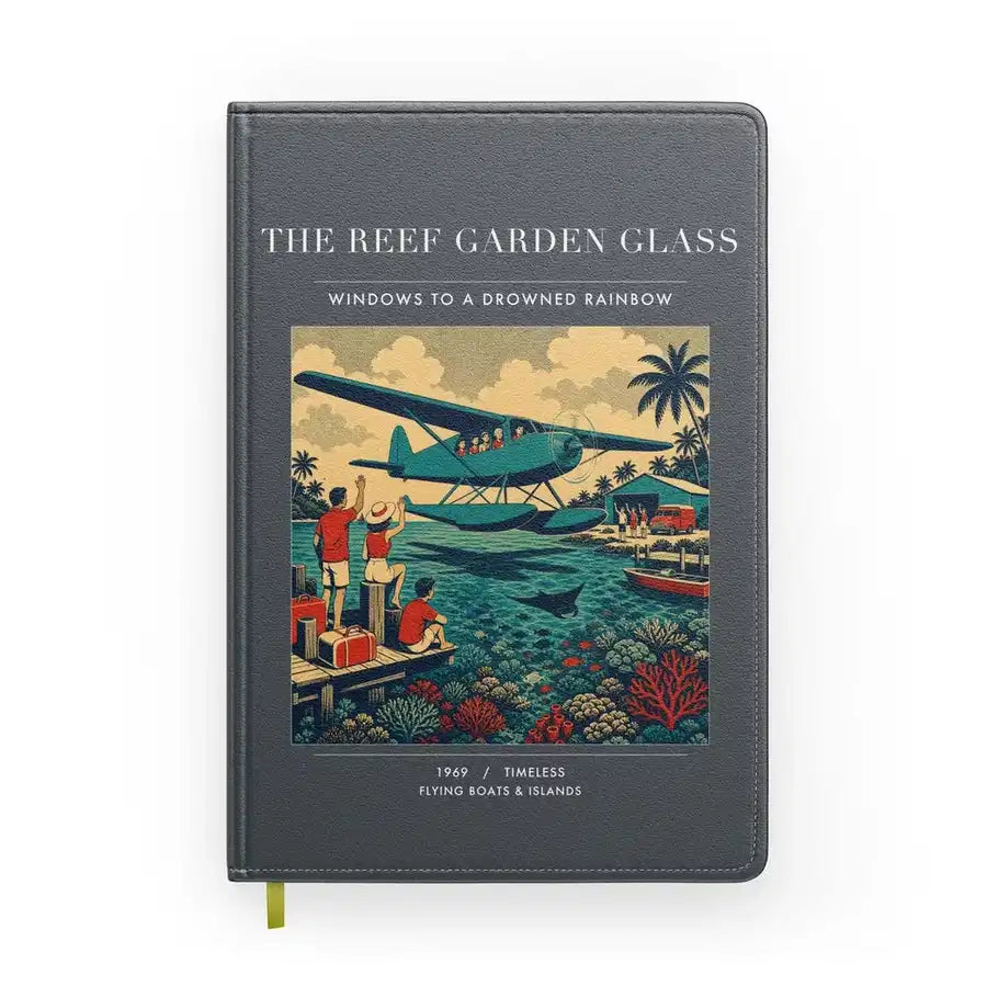 VINTAGE G4410 - The Reef Garden Glass - Designed Notebooks design on gray