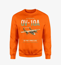 Thumbnail for OV-10A Bronco design on orange sweatshirt