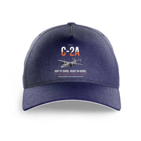 Thumbnail for C-2A Greyhound design on dark blue printed hat