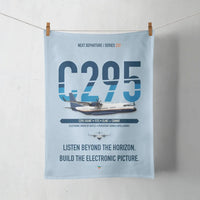 Thumbnail for Airbus C295 SIGINT design on light blue towel