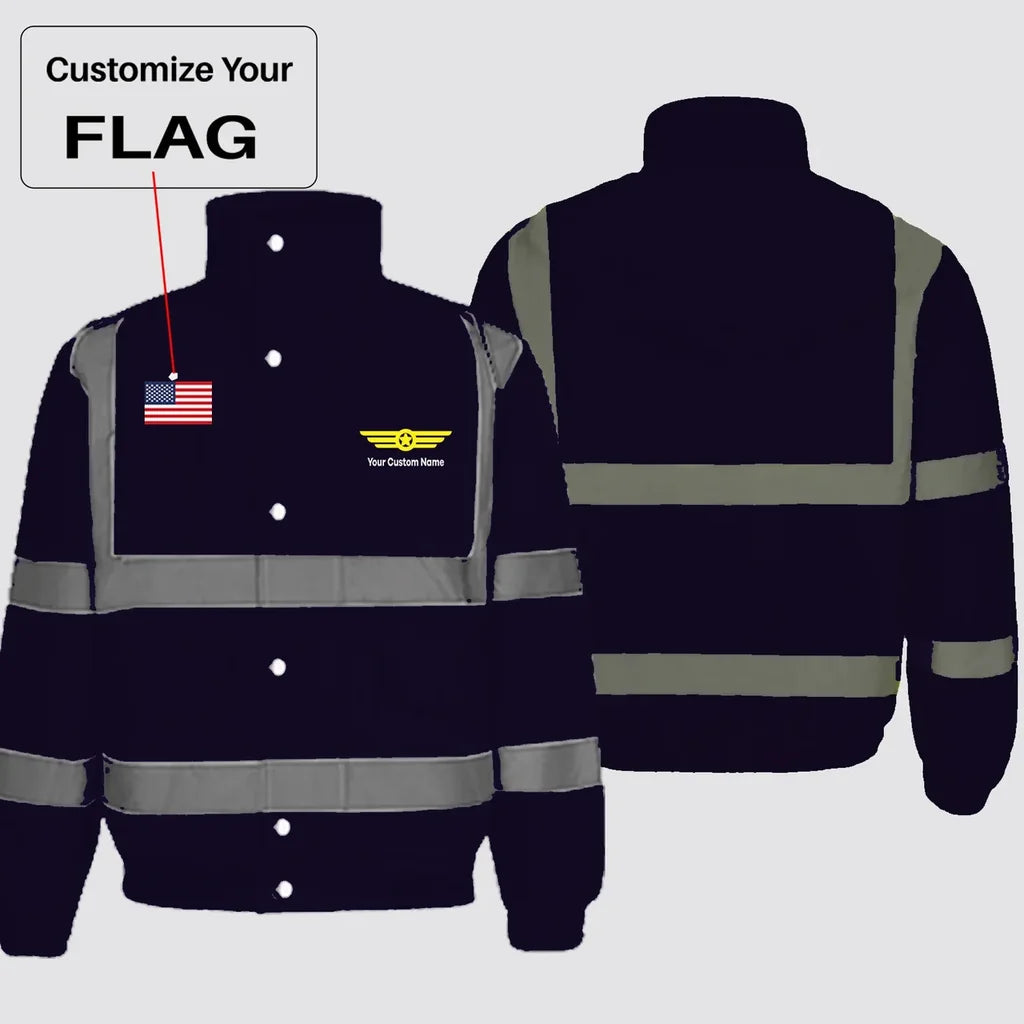 Customisable Flag & Name Winter Jacket - view 5