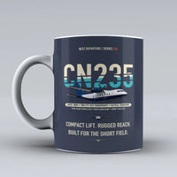 Thumbnail for CN235-300M Mug design on dark blue airbus