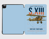 Thumbnail for SPAD S.XIII C.1 design on light blue ipad tablet case