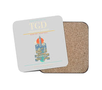 Thumbnail for Podgorica Airport TGD Coaster 1-Piece - Light Gray