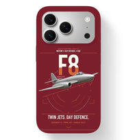 Thumbnail for Gloster Meteor F8 design on dark red magsafe iphone case, for iPhone 17 Pro