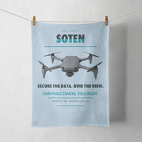 Thumbnail for ACSL SOTEN design on light blue towel