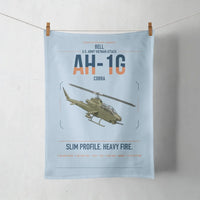 Thumbnail for Bell AH-1G Cobra design on light blue towel