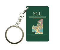 Thumbnail for Antonio Maceo Airport (SCU) design on dark green key chain