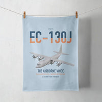 Thumbnail for EC-130J Commando Solo III design on light blue towel