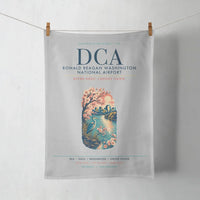 Thumbnail for Ronald Reagan Washington National Airport (DCA) design on light gray towel