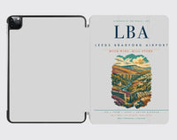 Thumbnail for Leeds Bradford Airport (LBA) design on light gray ipad tablet case