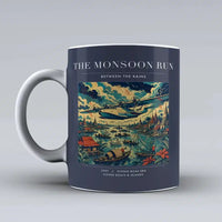 Thumbnail for VINTAGE G4061 - The Monsoon Run - Ceramic Mug design on darkblue