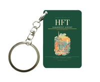 Thumbnail for Hammerfest Airport (HFT) design on dark green key chain