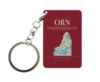 Thumbnail for Ahmed Ben Bella Airport ORN — Oran Key Chain design on dark red key chain