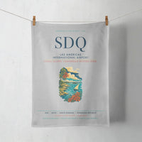 Thumbnail for Las Americas International Airport (SDQ) design on light gray towel
