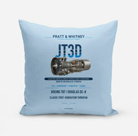 Thumbnail for JT3D design on light blue pillow