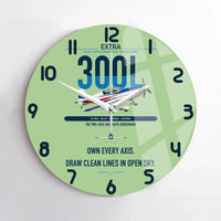 Thumbnail for Extra 300L design on light green no frame wall clock