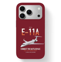 Thumbnail for E-11A BACN design on dark red magsafe iphone case, for iPhone 17 Pro