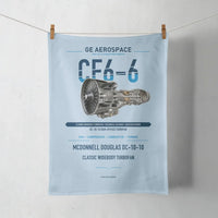 Thumbnail for CF6-6 design on light blue towel