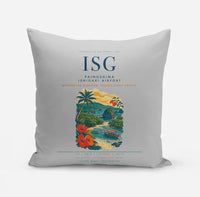 Thumbnail for Painushima Ishigaki Airport (ISG) design on light gray pillow